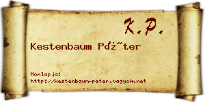 Kestenbaum Péter névjegykártya